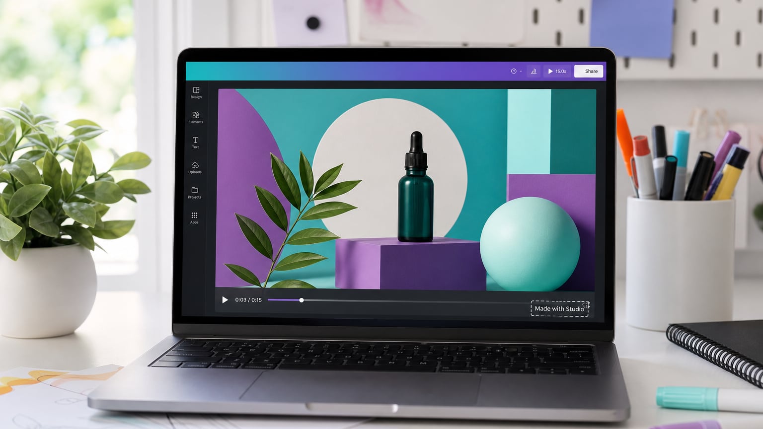 Canva Watermark Remover: Draw a box over a Canva watermark and remove it from your video.
