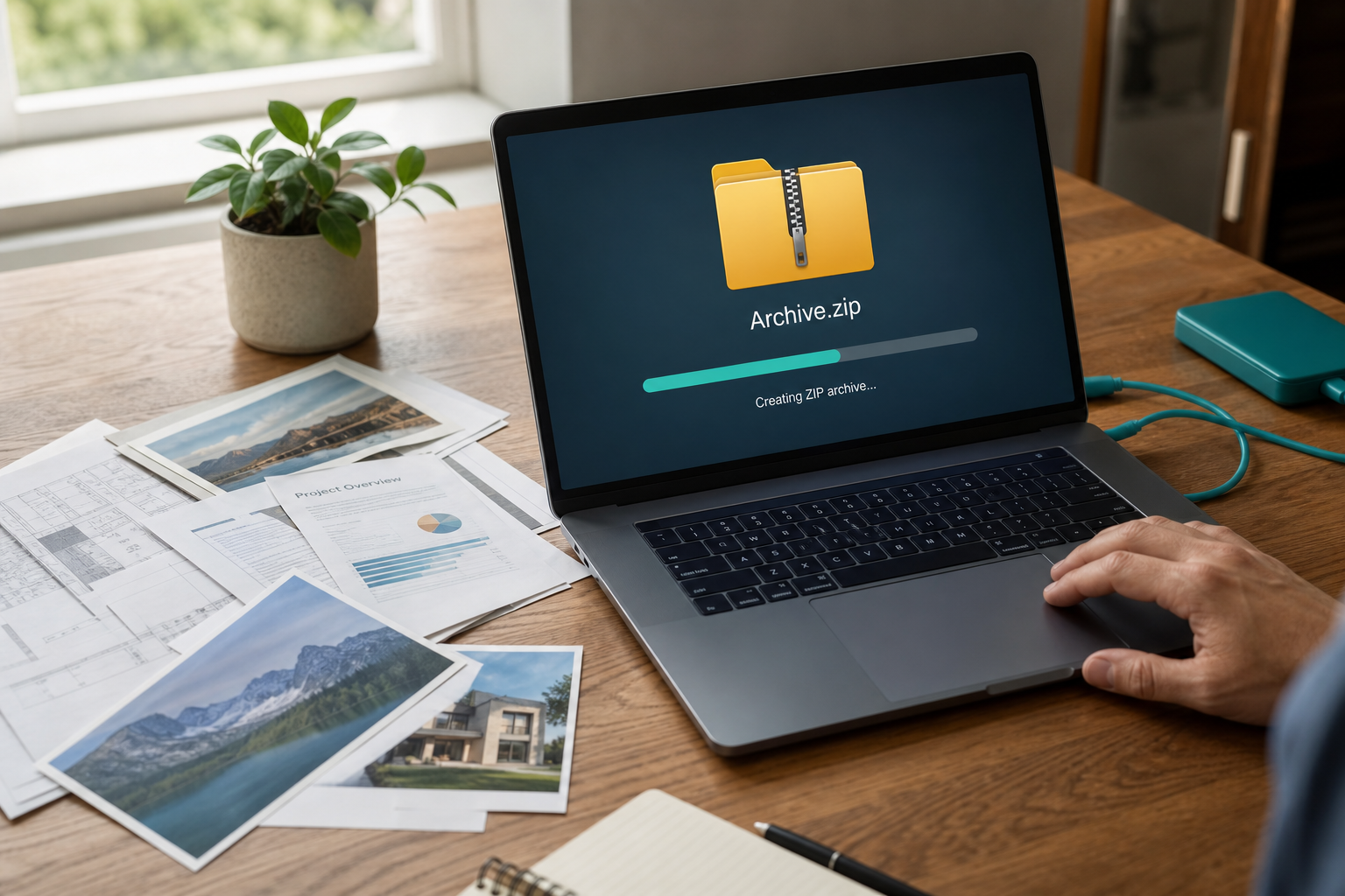 Create ZIP — how it works