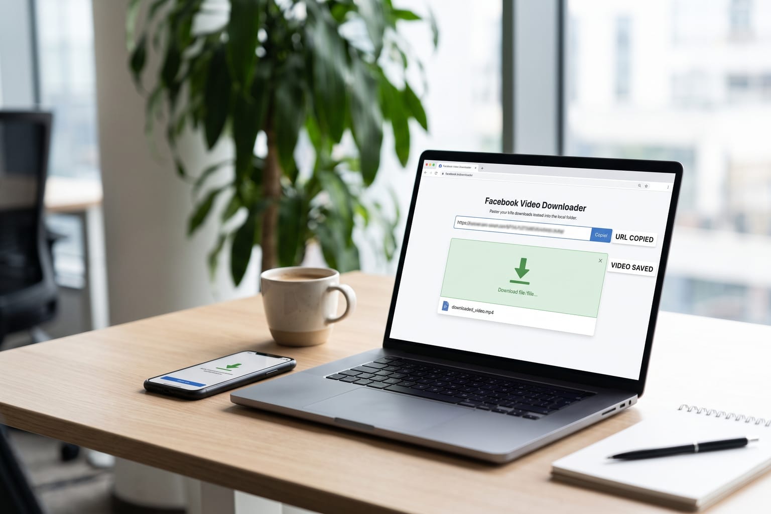 Facebook Video Downloader: Download a video from a public Facebook URL — free Facebook video downloader.