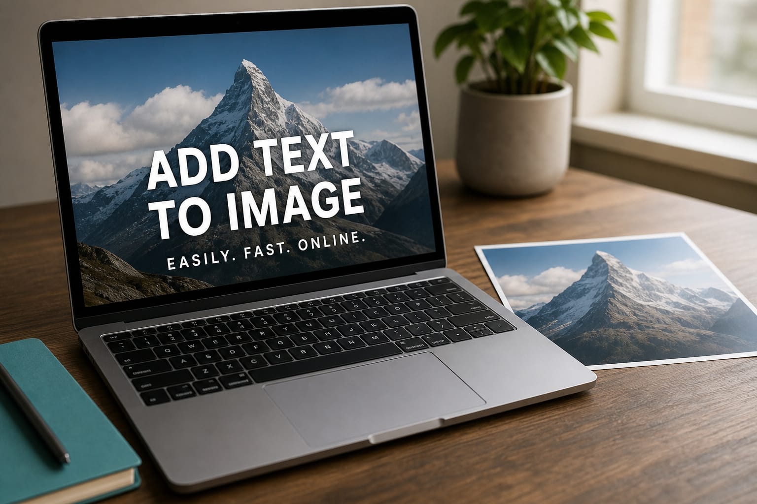 Add Text to Image: Overlay captions or titles onto any photo.