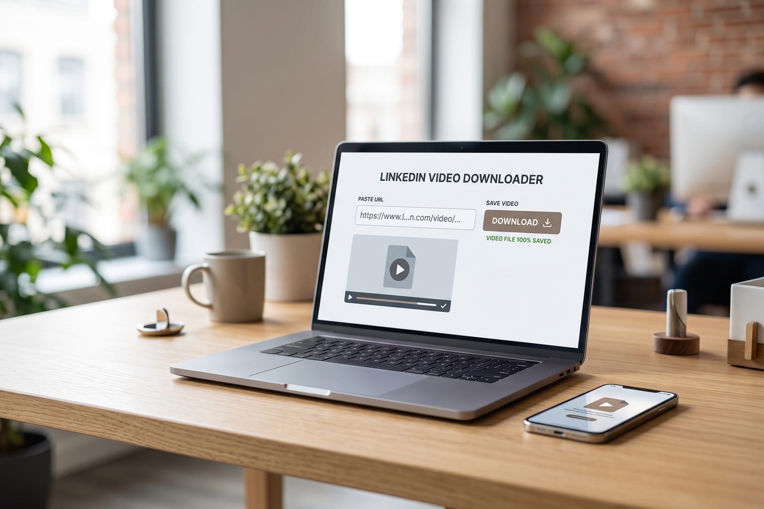 LinkedIn Video Downloader: Download a video from a public LinkedIn URL — free LinkedIn video downloader.