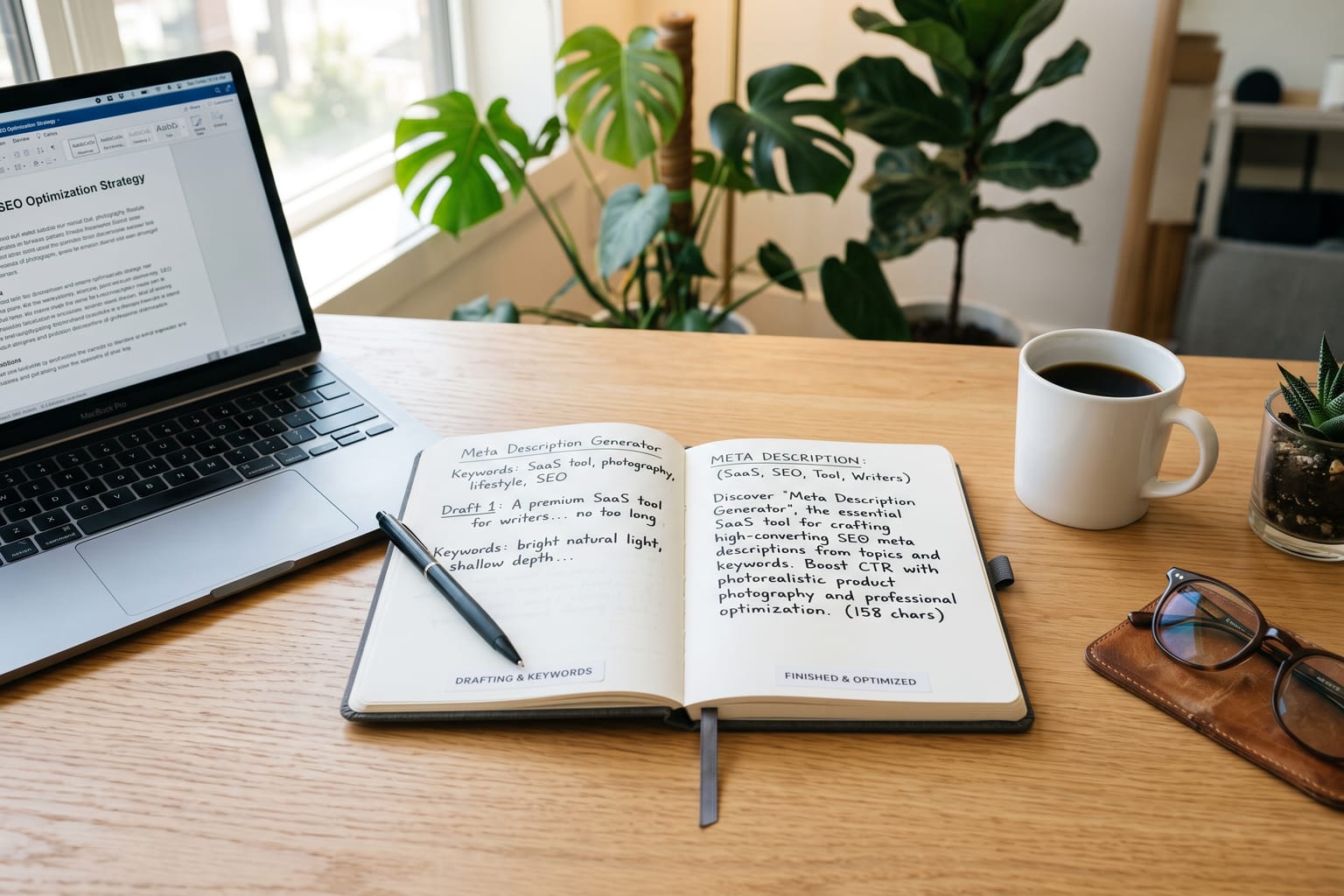 Meta Description Generator: Write SEO meta descriptions from a topic and keywords.