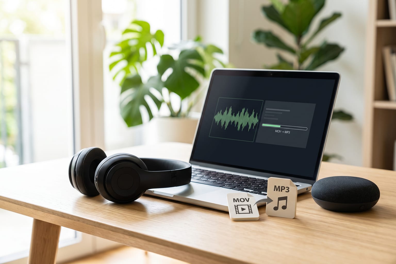 MOV to MP3: Convert MOV files to MP3.