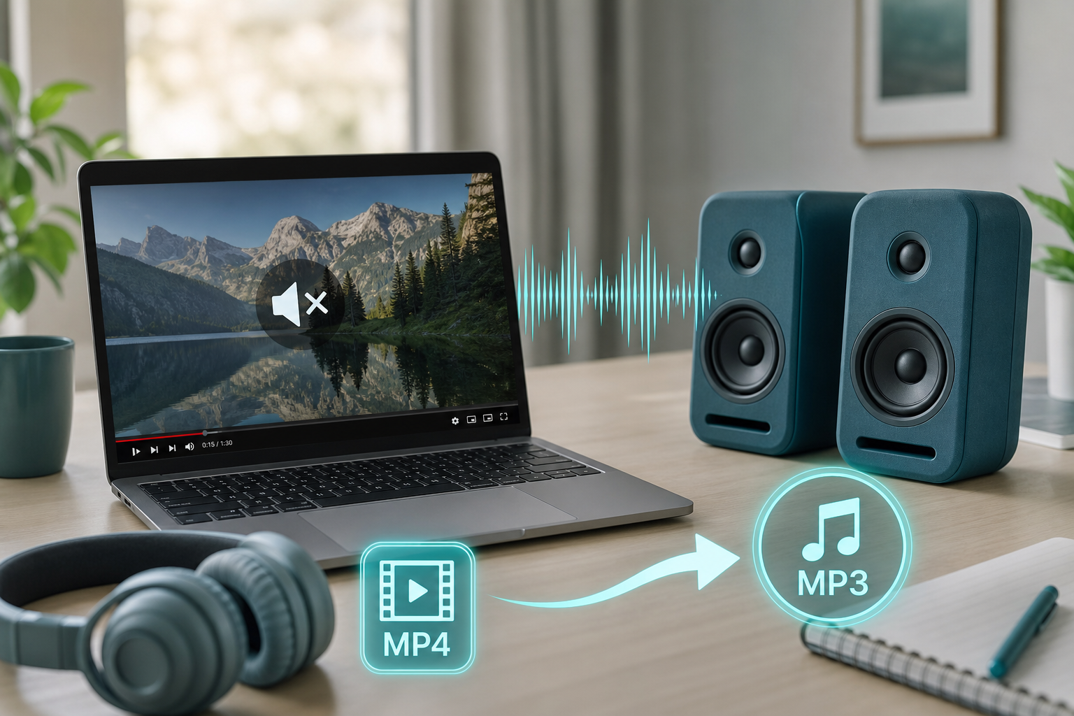 MP4 to MP3 — how it works
