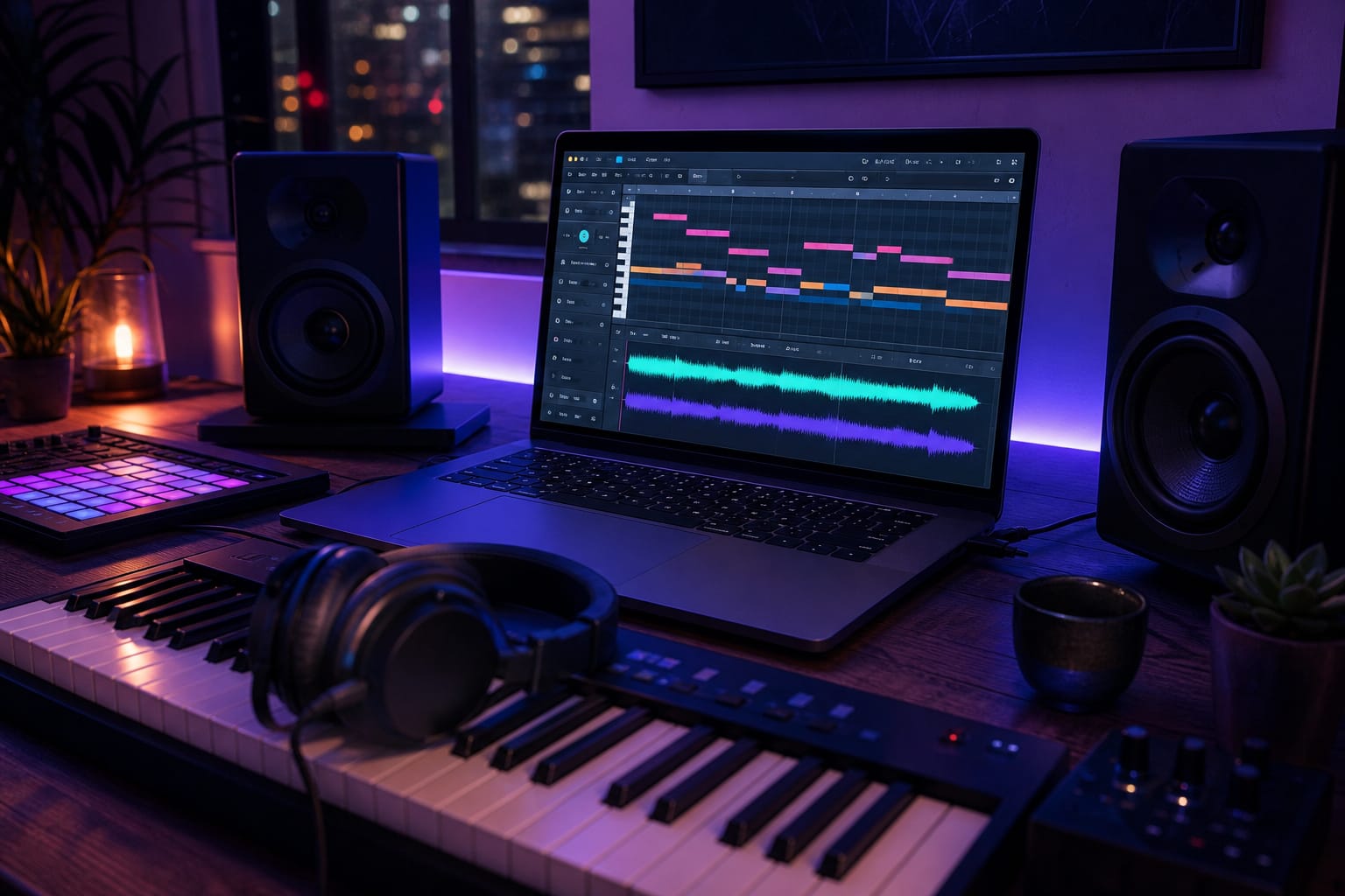 AI Music Generator: Generate original music tracks from a text prompt — mood, genre, and length.