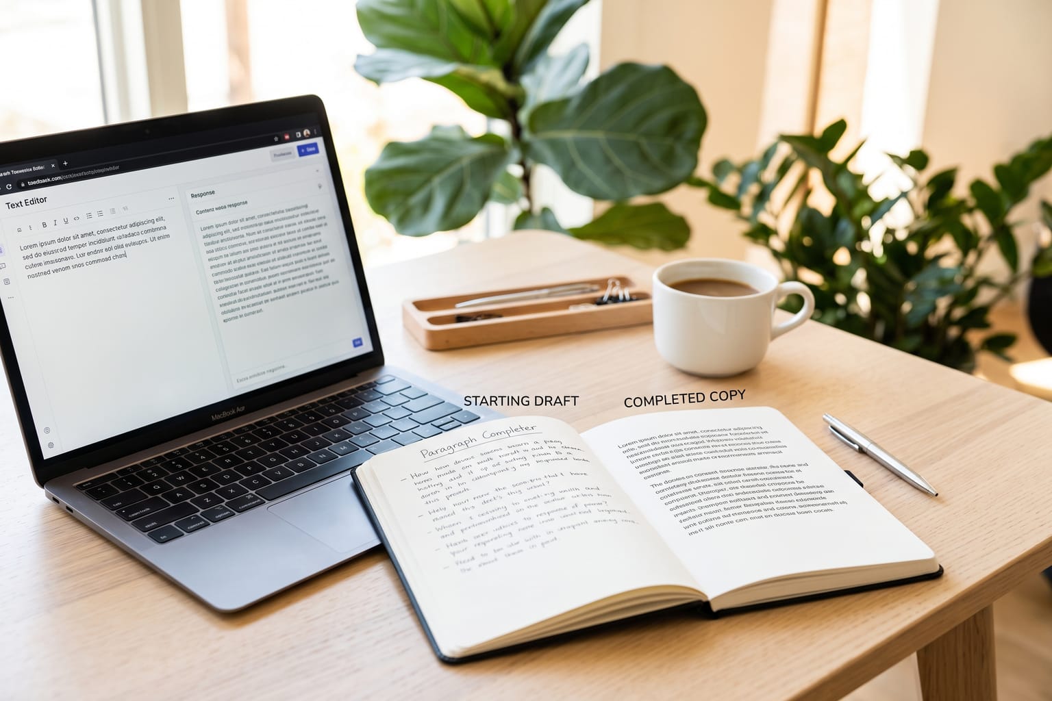 Paragraph Completer: Finish a paragraph in the same voice.