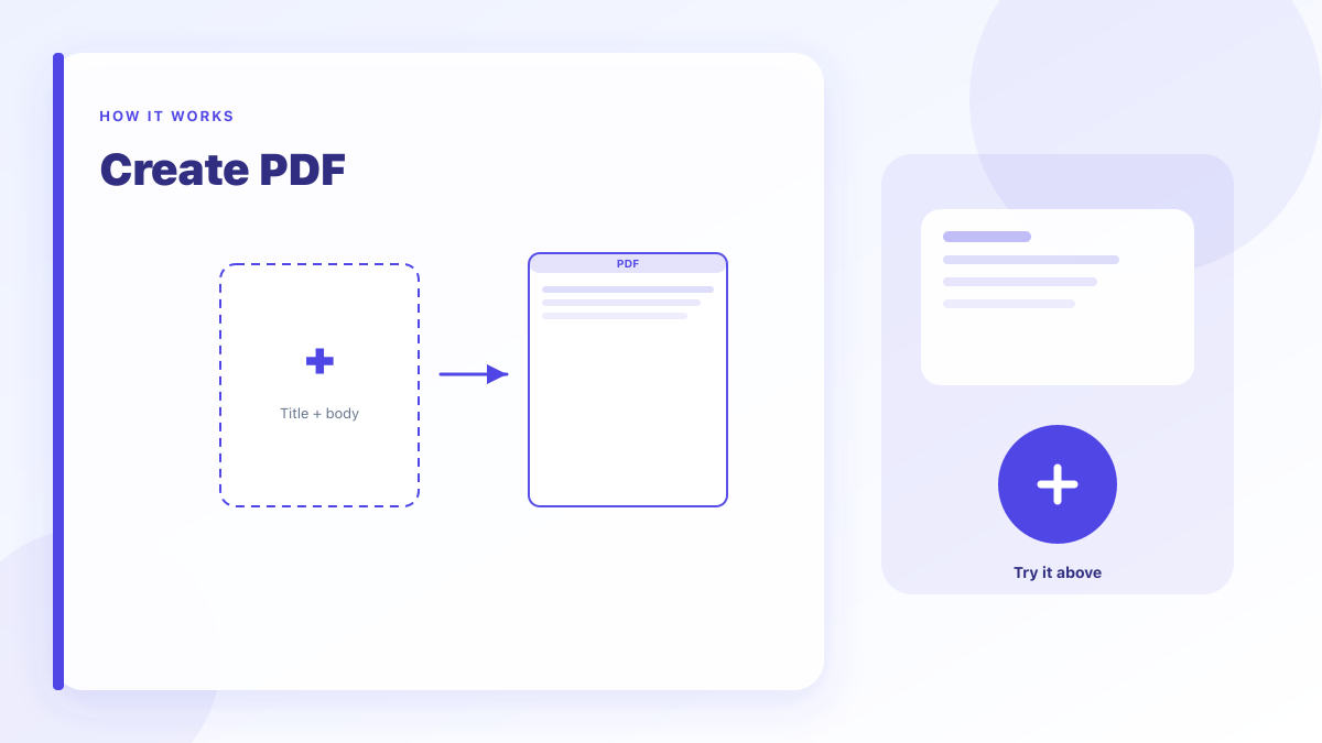 Create PDF: Build a PDF from typed text and optional images, in your browser.