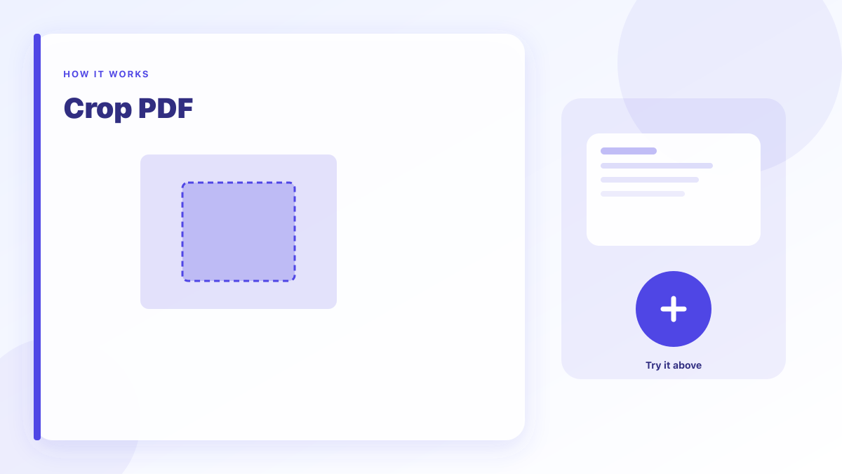 Crop PDF: Trim margins from PDF pages in your browser.