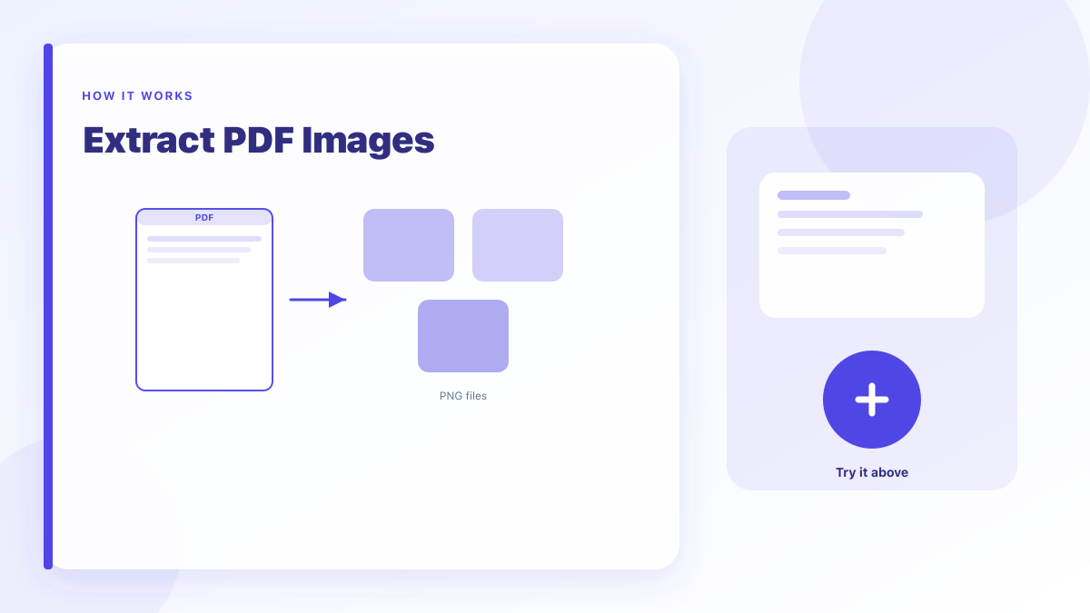 Extract PDF Images: Pull embedded images out of a PDF as PNG files.
