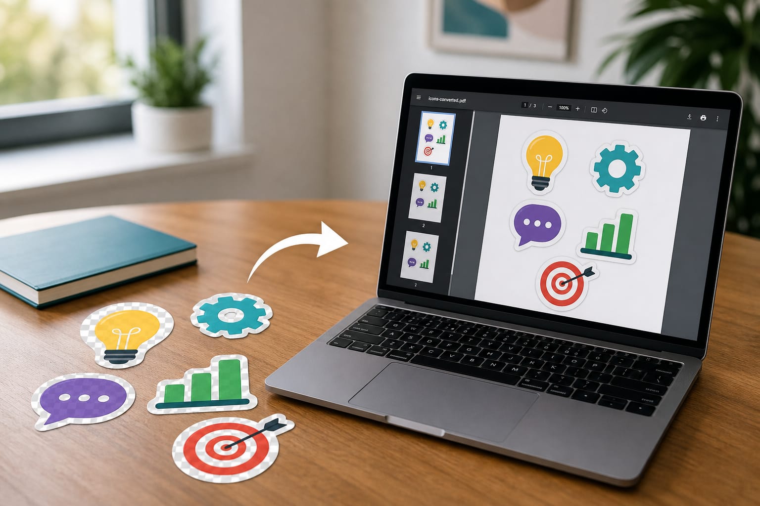 PNG to PDF: Upload PNG images and combine them into one PDF.