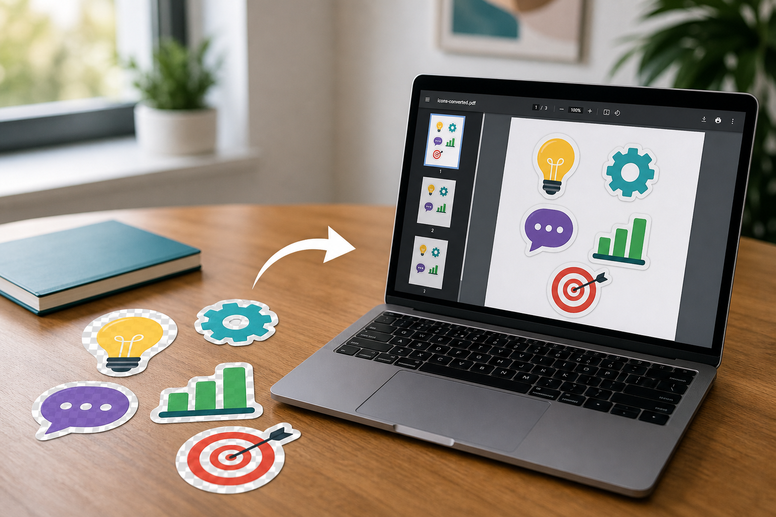 PNG to PDF — how it works