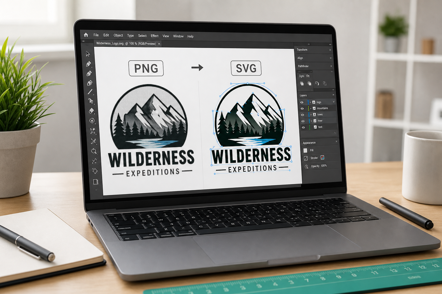 PNG to SVG — how it works