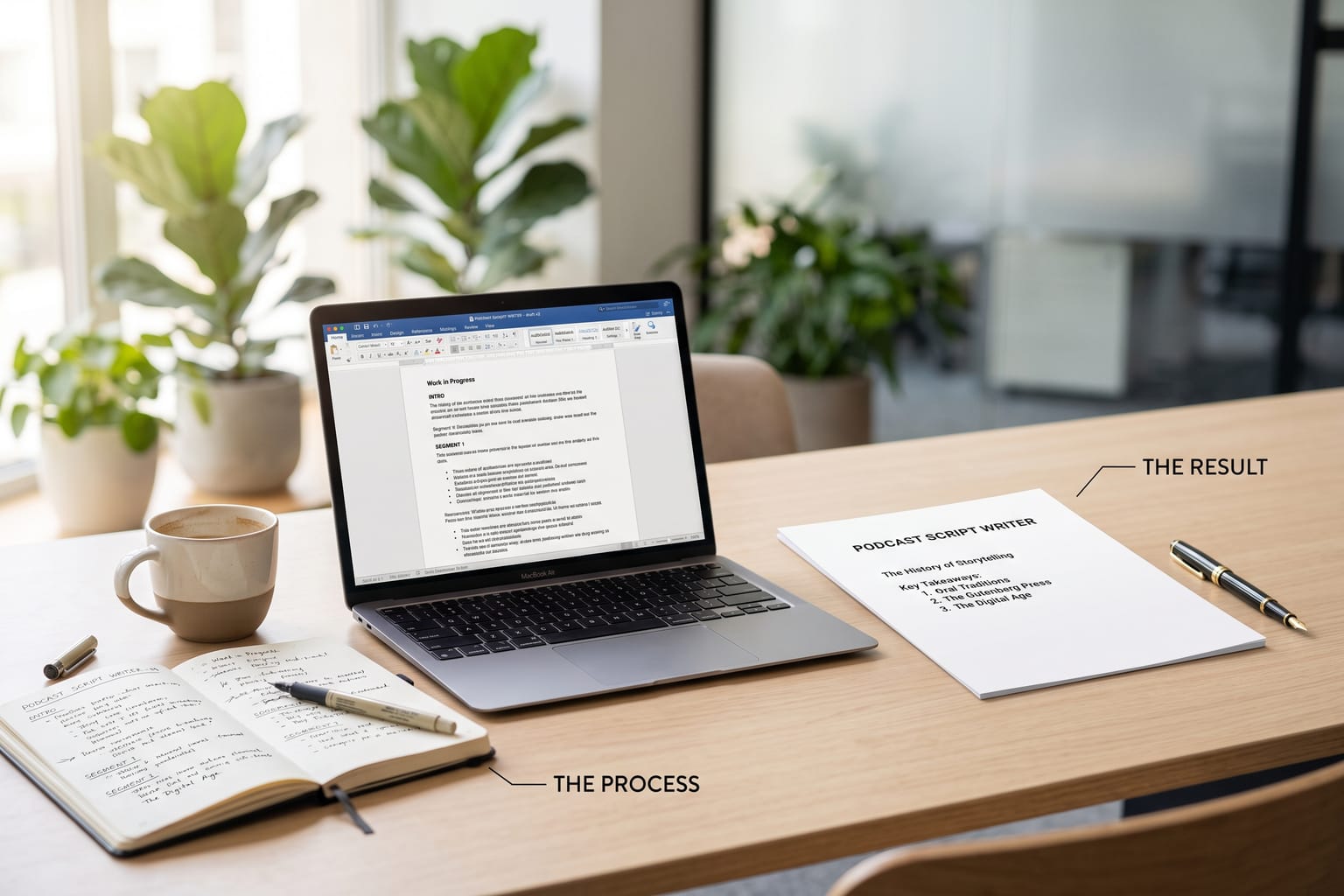 Podcast Script Writer: Outline or script a podcast episode.