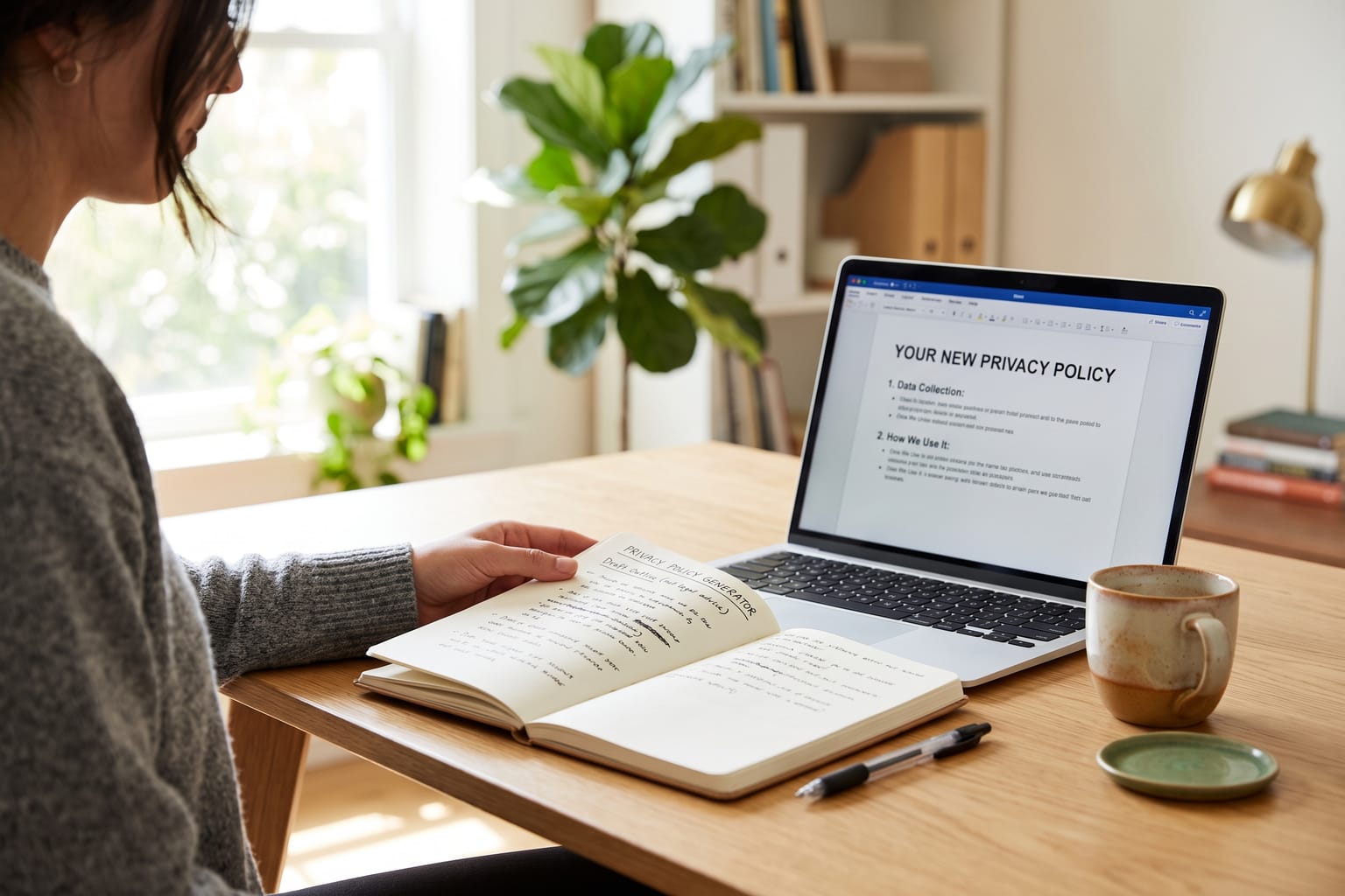 Privacy Policy Generator: Draft a privacy policy outline from how the product works. Not legal advice.