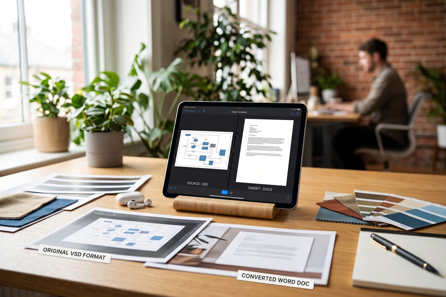VSD to Word: Convert VSD files to Word.