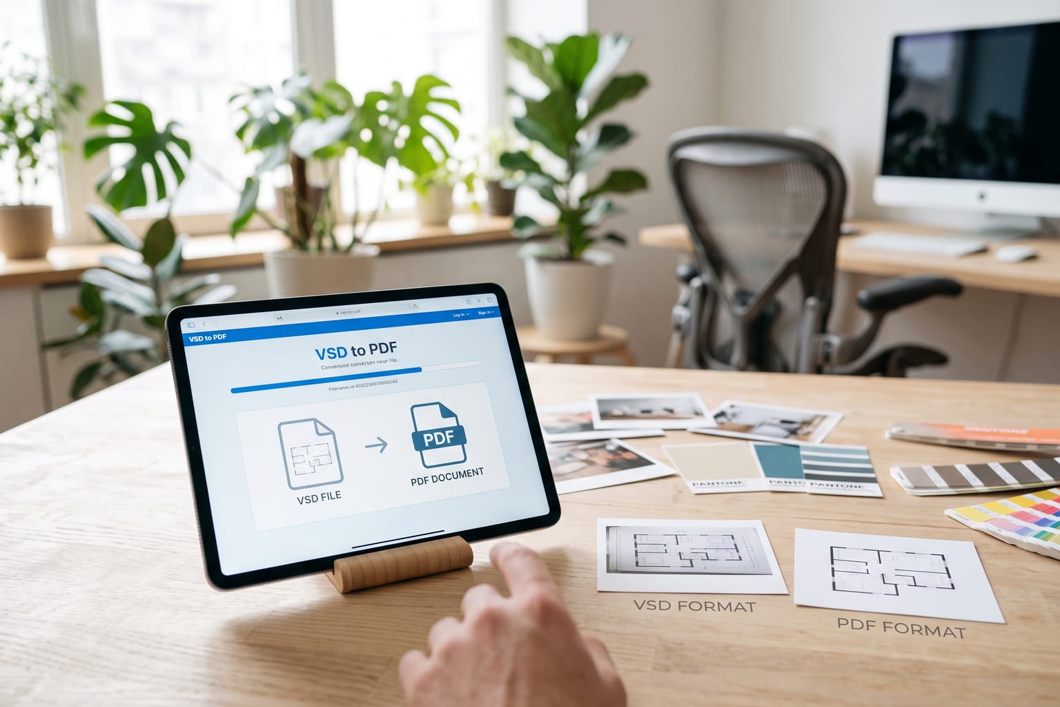 VSD to PDF: Convert VSD files to PDF.