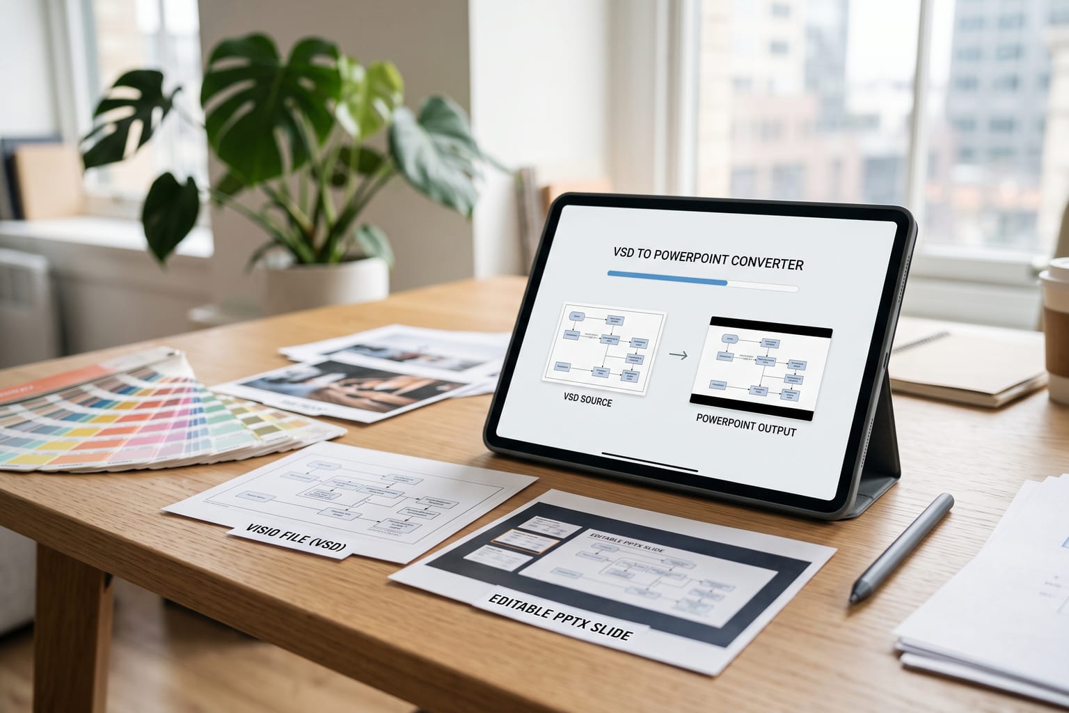 VSD to PowerPoint: Convert VSD files to PowerPoint.