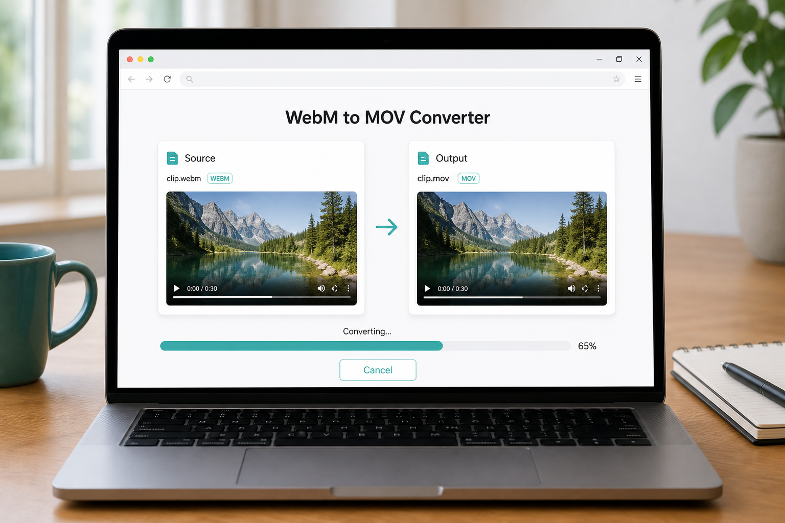 WebM to MOV — how it works