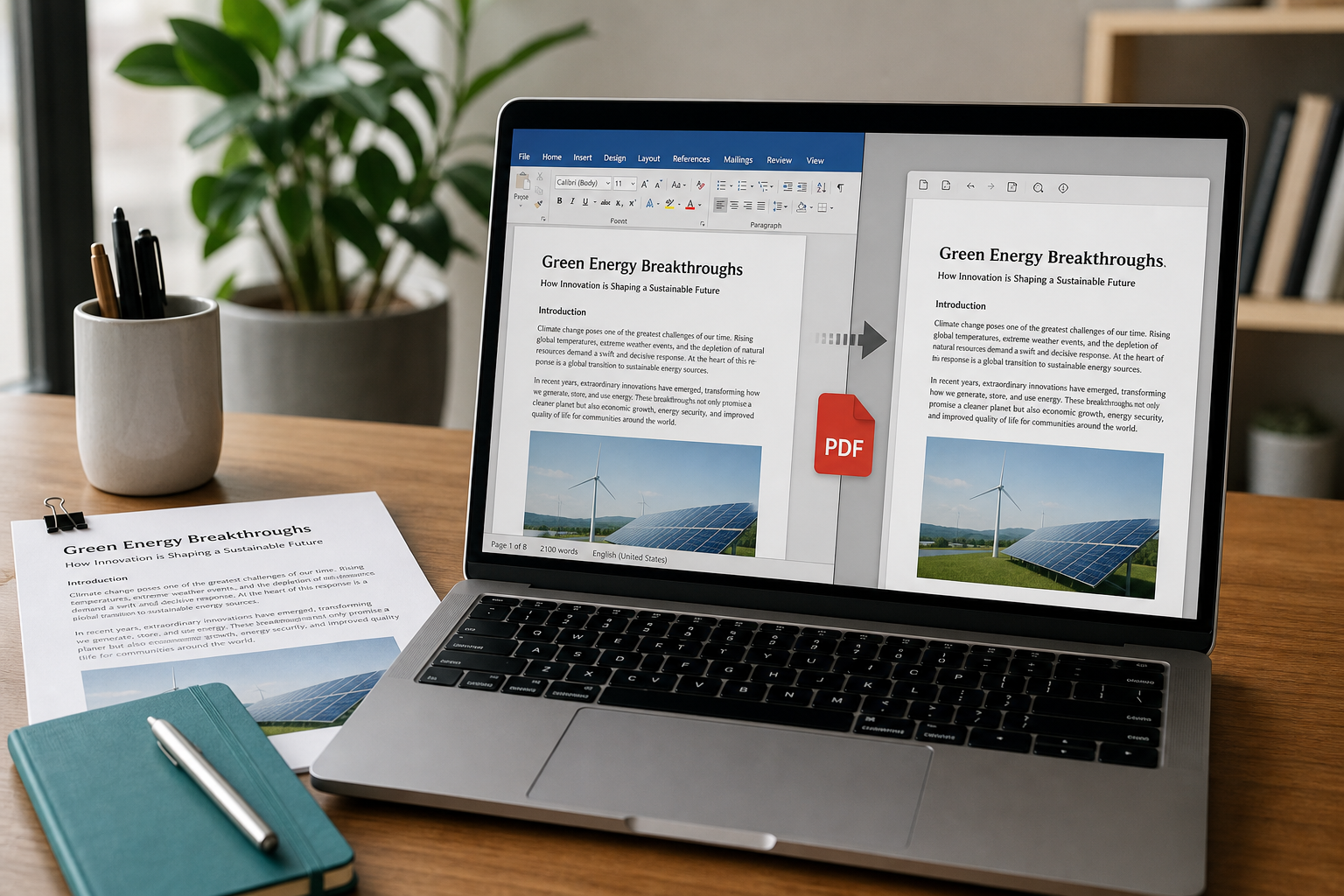 Word to PDF — how it works